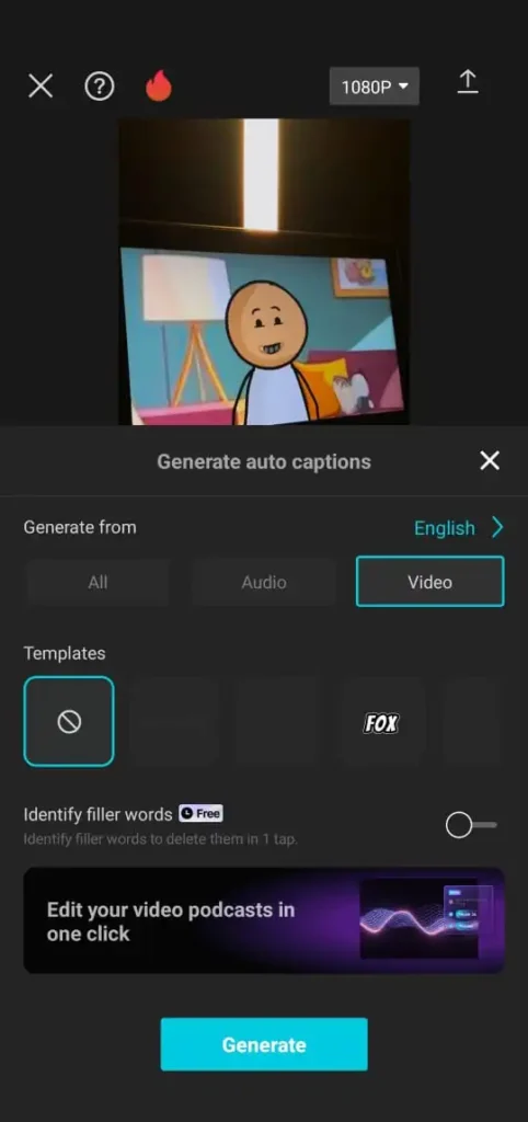 CapCut Captions and text-to-speech